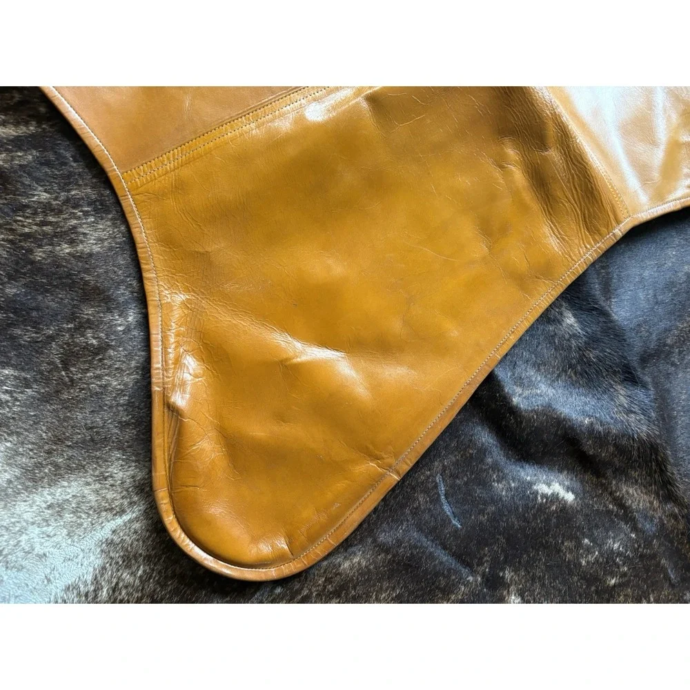 Retro cognac, Italian Leather Butterfly Chair Cover, Cover Only, No Chair